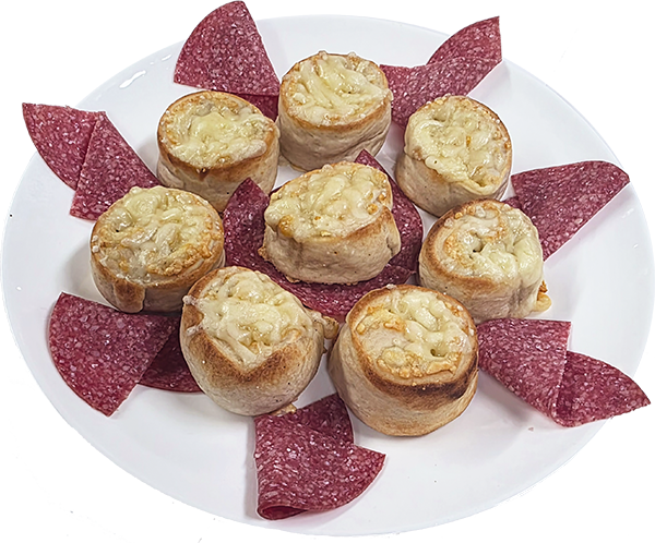 Bambini`s mit deftiger Salami